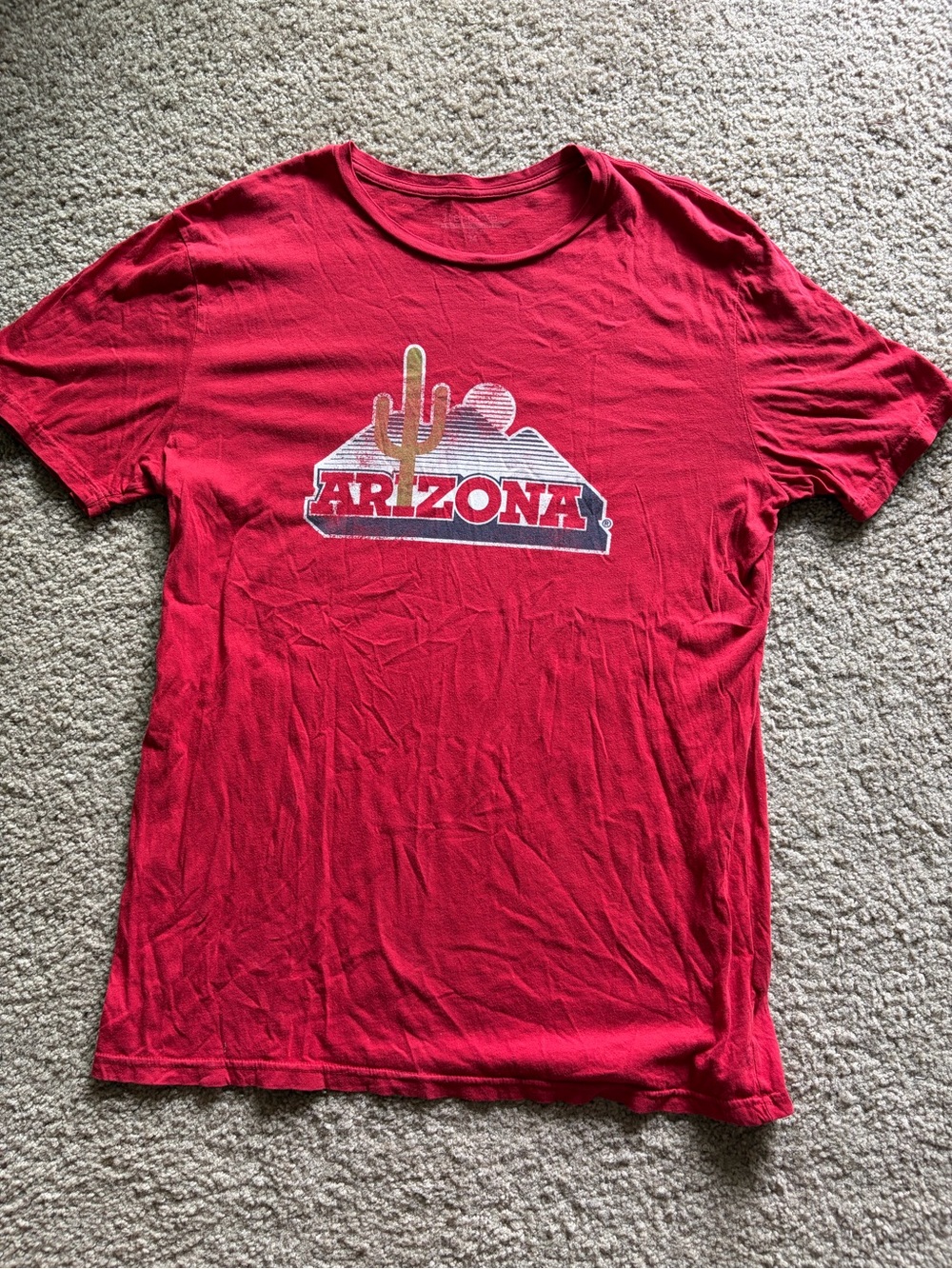 U of AZ, Red Vintage, Arizona Graphic Short Sleeve Tee